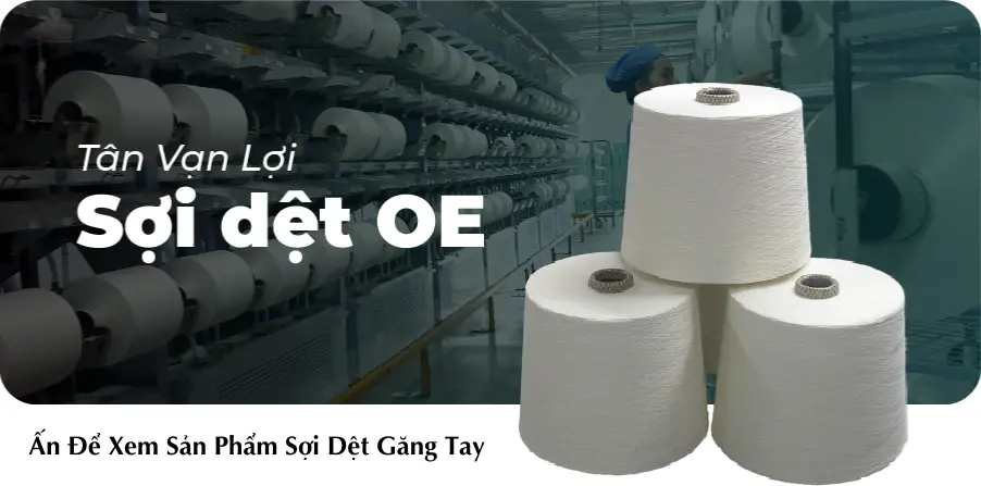 sợi dệt găng tay cotton OE dùng trong sản xuất găng tay bảo hộ